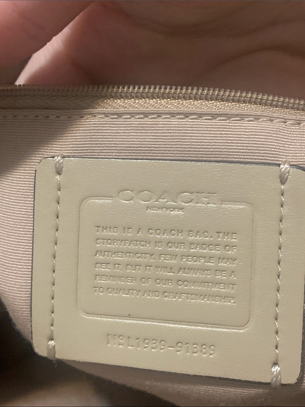 Coach Pebbled Leather Tote - Picture 4 of 4